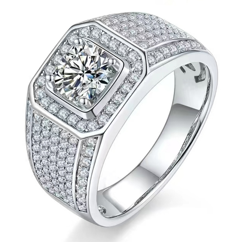 KIINTÖINEN S925/18K/14K/10K moissanite/Real Diamond for Man for Man for Man for Man